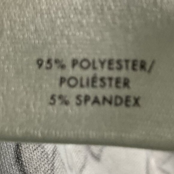 Ann Taylor Hazy Blue Tossed Leaf Wrap Dress, size 4, 95% Polyester, 5% Spandex - Picture 14 of 15